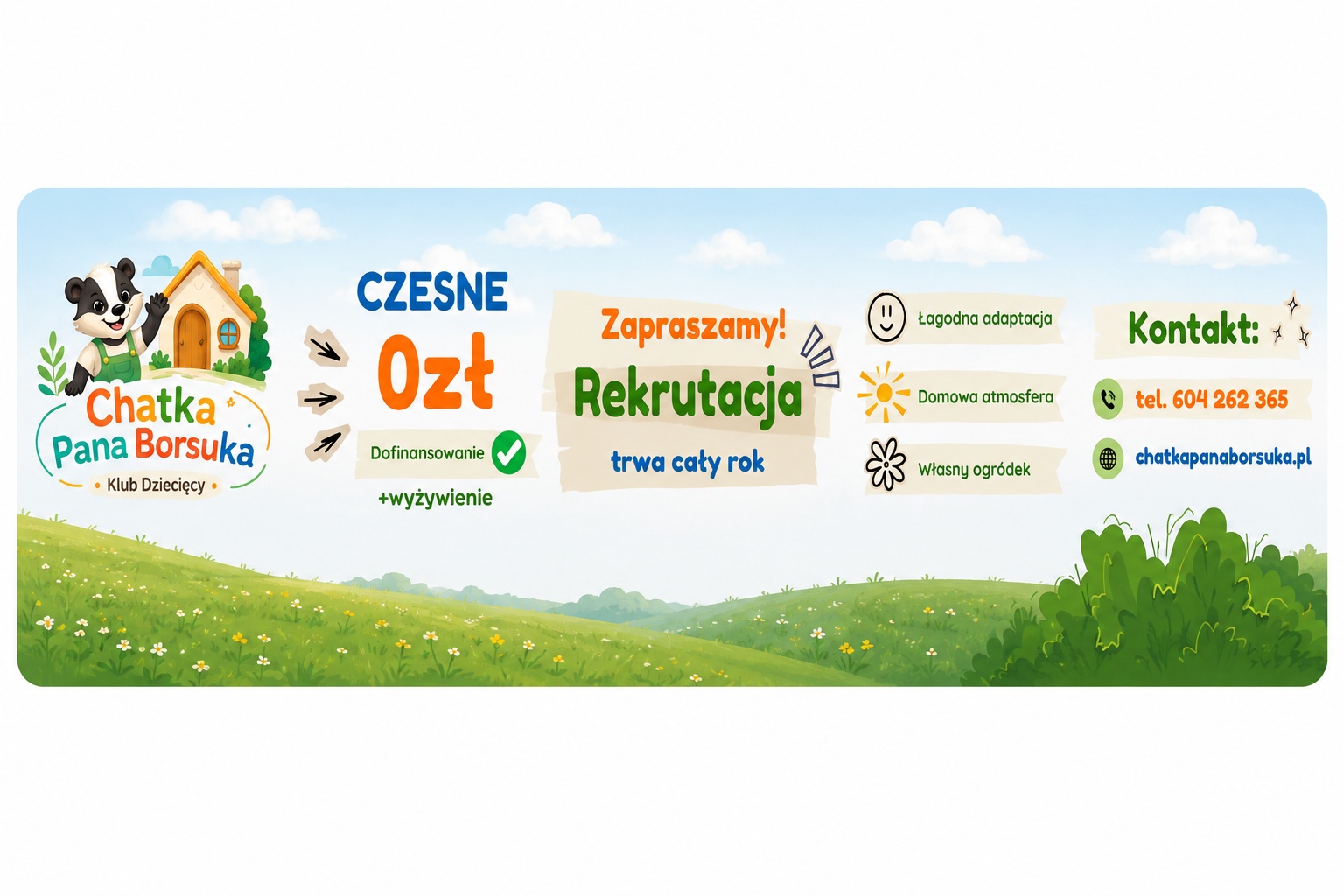 Rekrutacja Chatka Pana Borsuka